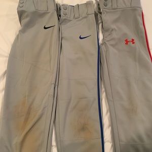 Baseball Pants Nike (YS) and UA (YM)